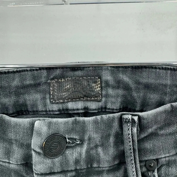 MOTHER The looket ankle fray faded black jeans B201 - Picture 4 of 6